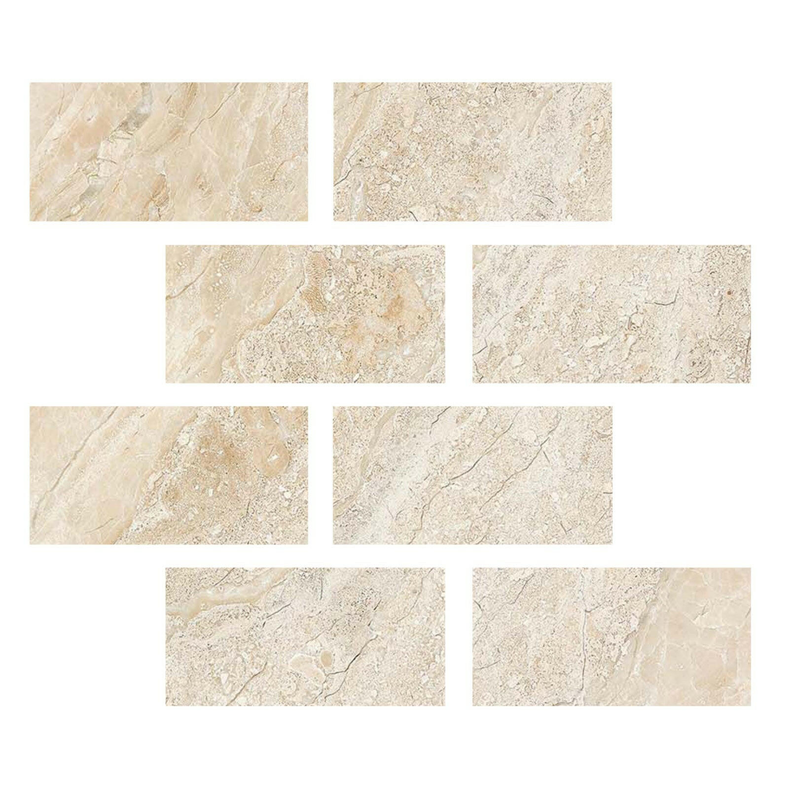 Special Cut | 6x12 Diano Royal (Queen Beige) Marble Honed Tile Special Cut | 6x12 Diano Royal (Queen Beige) Marble Honed Tile - American Tile Depot