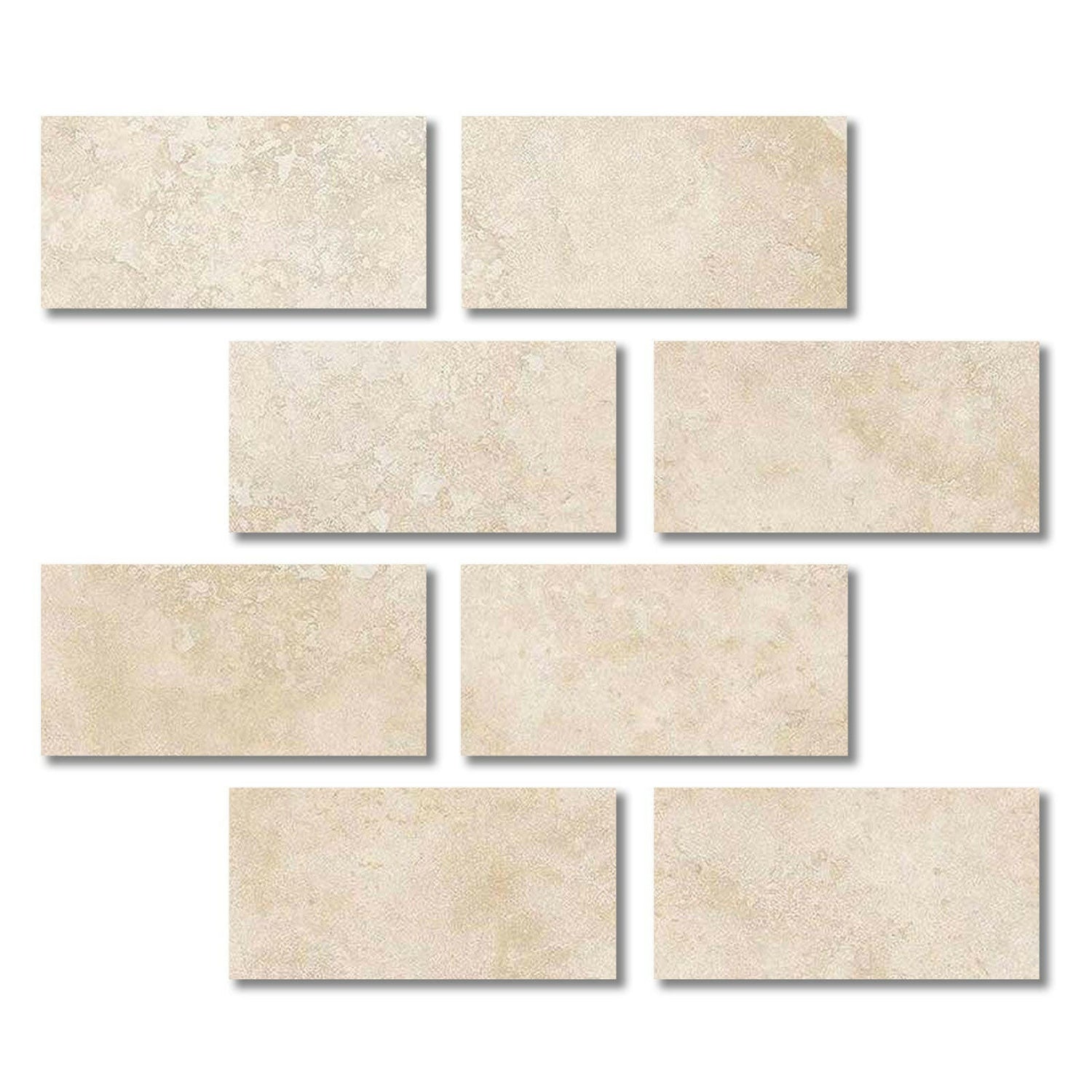 Special Cut | 6x12 Ivory Travertine Filled & Honed Tile Special Cut | 6x12 Ivory Travertine Filled & Honed Tile - American Tile Depot