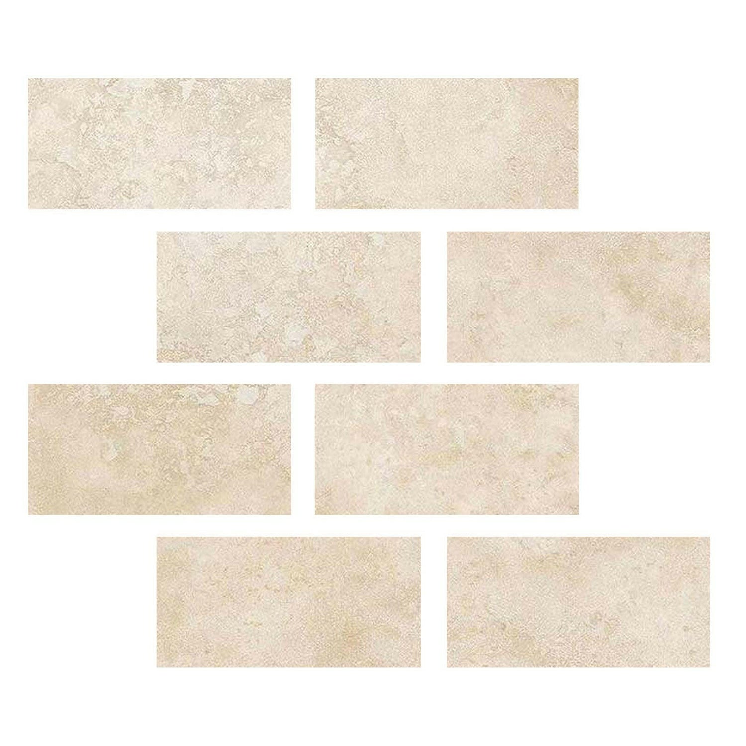 Special Cut | 6x12 Ivory Travertine Filled & Honed Tile Special Cut | 6x12 Ivory Travertine Filled & Honed Tile - American Tile Depot