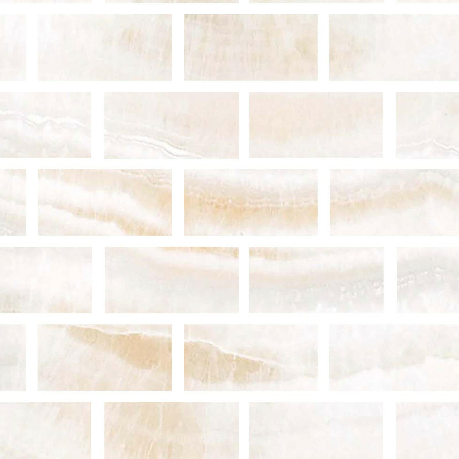 Special Cut | 6x12 Premium White Onyx VEIN-CUT Polished Tile Special Cut | 6x12 Premium White Onyx VEIN-CUT Polished Tile - American Tile Depot