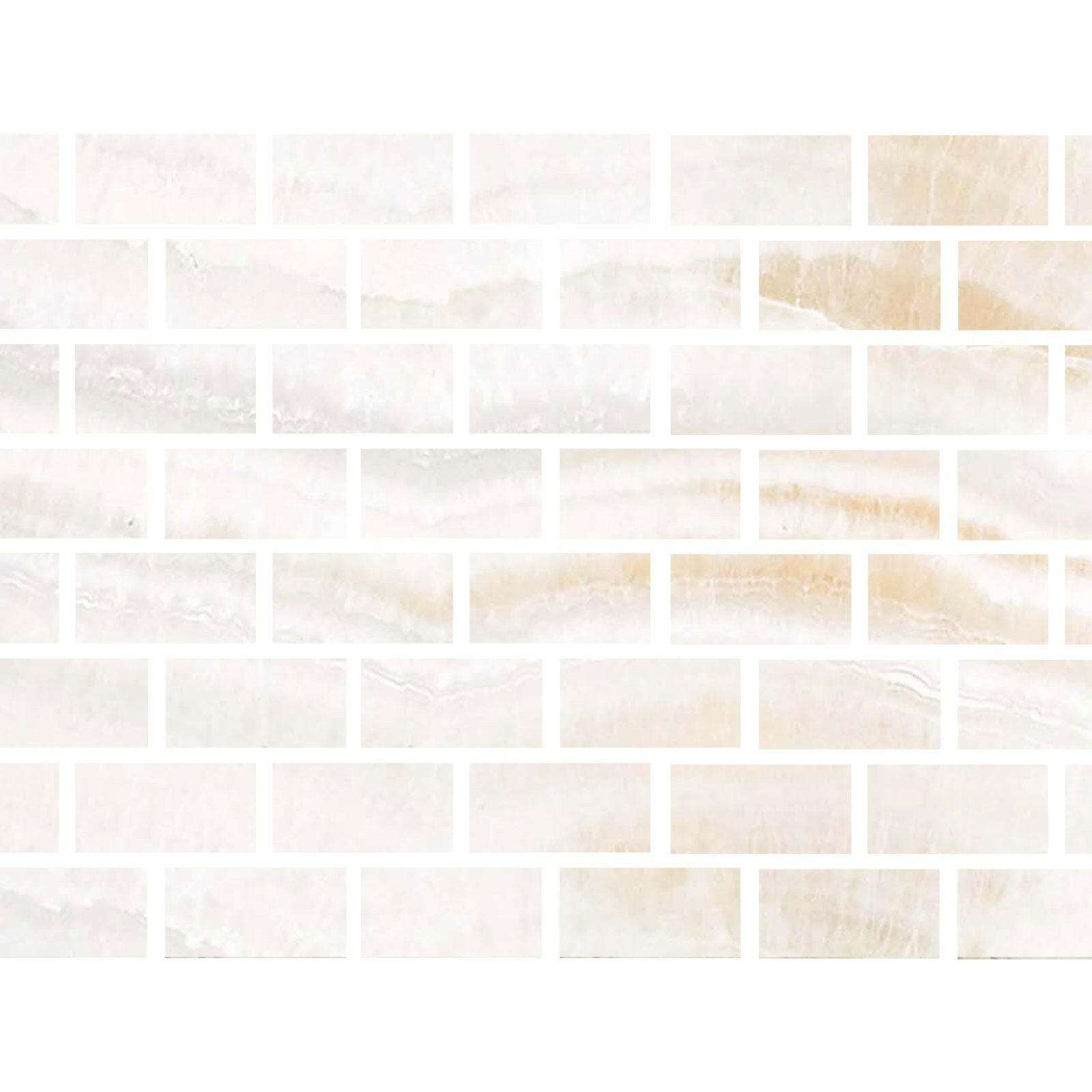 Special Cut | 6x12 Premium White Onyx VEIN-CUT Polished Tile Special Cut | 6x12 Premium White Onyx VEIN-CUT Polished Tile - American Tile Depot
