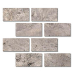 Special Cut | 6x12 Silver Travertine Filled & Honed Tile Special Cut | 6x12 Silver Travertine Filled & Honed Tile - American Tile Depot