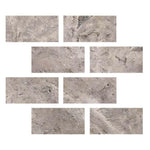 Special Cut | 6x12 Silver Travertine Filled & Honed Tile Special Cut | 6x12 Silver Travertine Filled & Honed Tile - American Tile Depot
