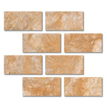 Special Cut | 6x12 Valencia Travertine Filled & Honed Tile Special Cut | 6x12 Valencia Travertine Filled & Honed Tile - American Tile Depot