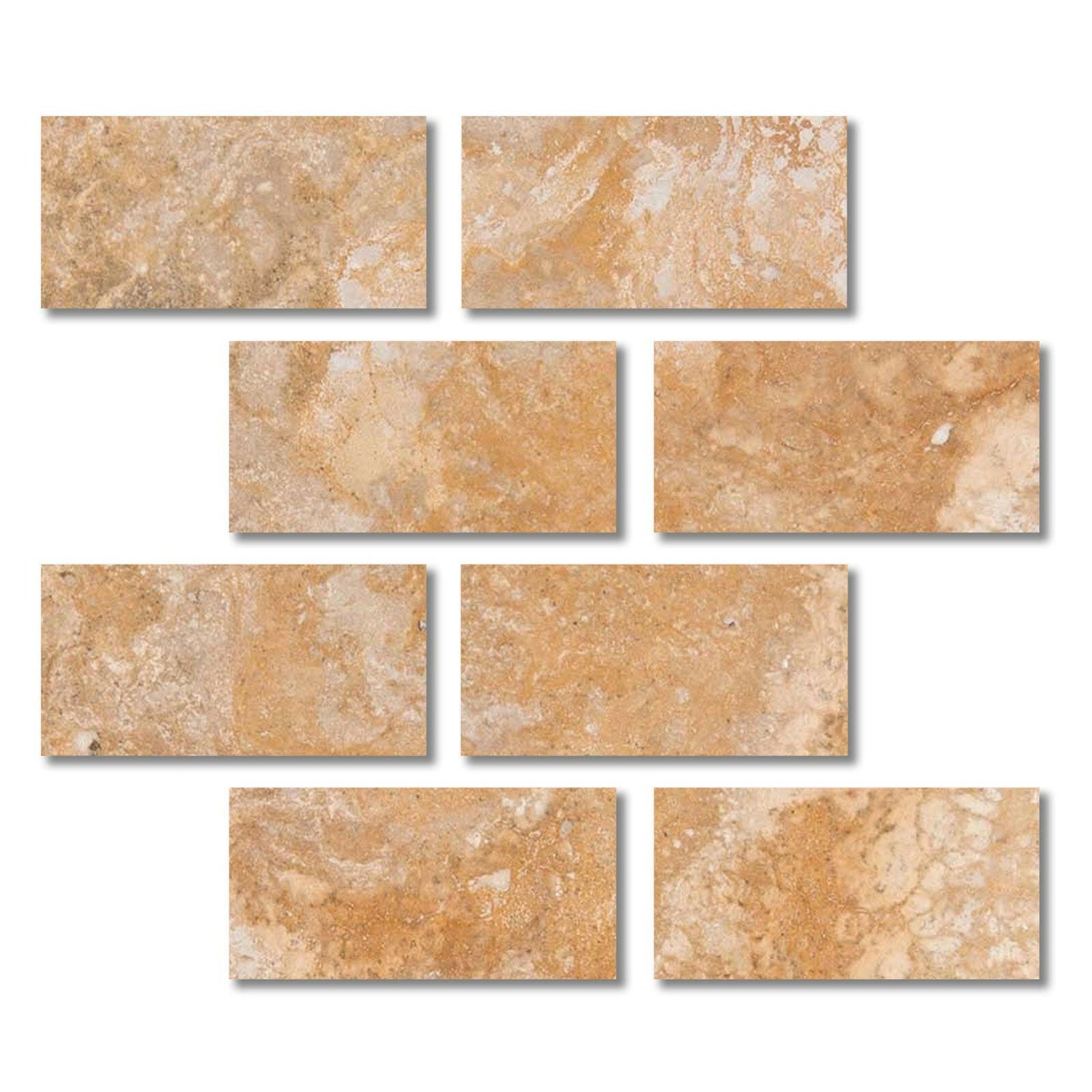 Special Cut | 6x12 Valencia Travertine Filled & Honed Tile Special Cut | 6x12 Valencia Travertine Filled & Honed Tile - American Tile Depot
