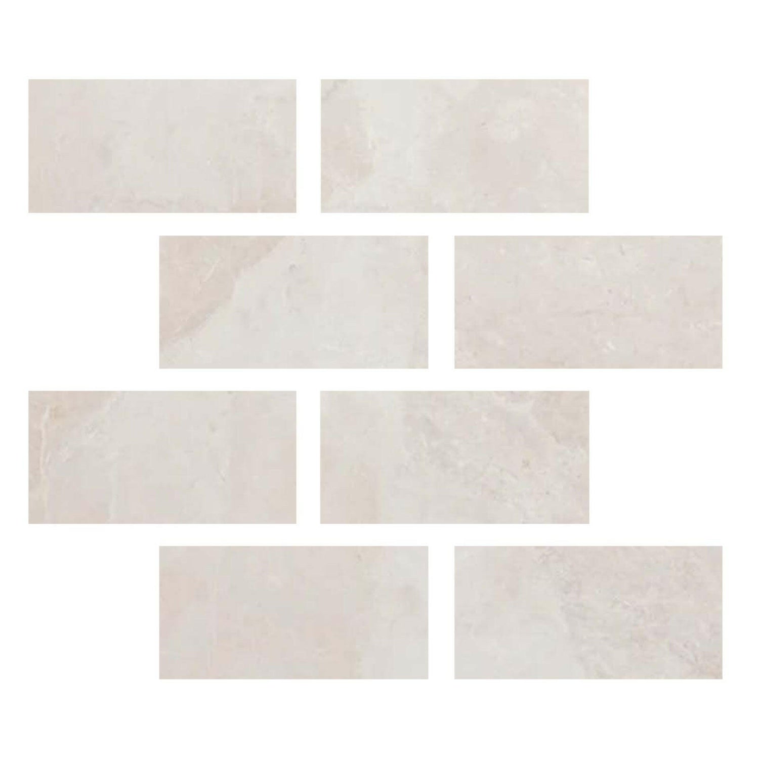 Special Cut | 6x12 White Pearl / Botticino Marble Polished Tile Special Cut | 6x12 White Pearl / Botticino Marble Polished Tile - American Tile Depot