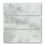 Special Cut | 6x18 Bianco Venatino Marble Honed Tile Special Cut | 6x18 Bianco Venatino Marble Honed Tile - American Tile Depot