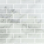 Special Cut | 6x18 Bianco Venatino Marble Honed Tile Special Cut | 6x18 Bianco Venatino Marble Honed Tile - American Tile Depot