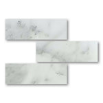 Special Cut | 6x18 Bianco Venatino Marble Honed Tile Special Cut | 6x18 Bianco Venatino Marble Honed Tile - American Tile Depot