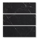 Special Cut | 6x18 Black Marquina Marble Polished Tile Special Cut | 6x18 Black Marquina Marble Polished Tile - American Tile Depot