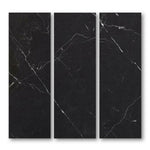 Special Cut | 6x18 Black Marquina Marble Polished Tile Special Cut | 6x18 Black Marquina Marble Polished Tile - American Tile Depot