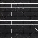 Special Cut | 6x18 Black Marquina Marble Polished Tile Special Cut | 6x18 Black Marquina Marble Polished Tile - American Tile Depot