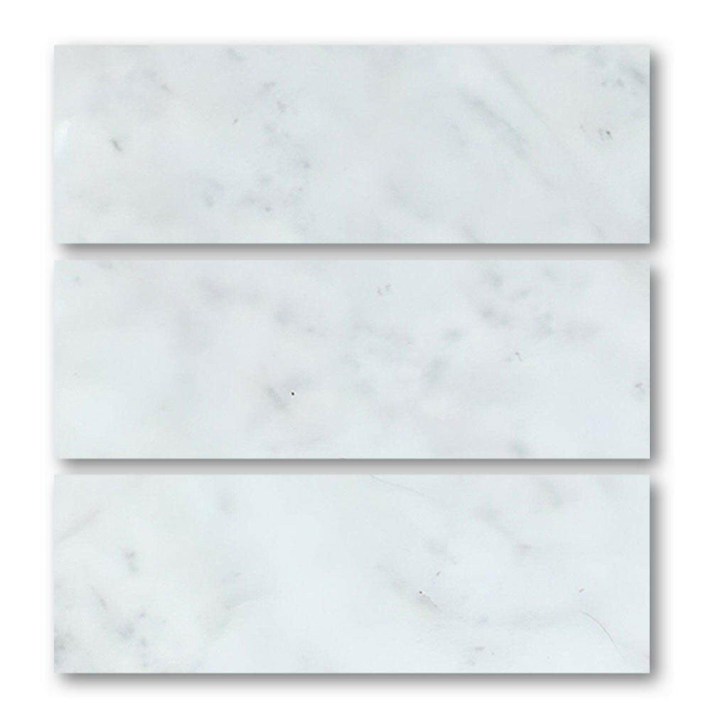 Special Cut | 6x18 Carrara White Marble Polished Tile Special Cut | 6x18 Carrara White Marble Polished Tile - American Tile Depot
