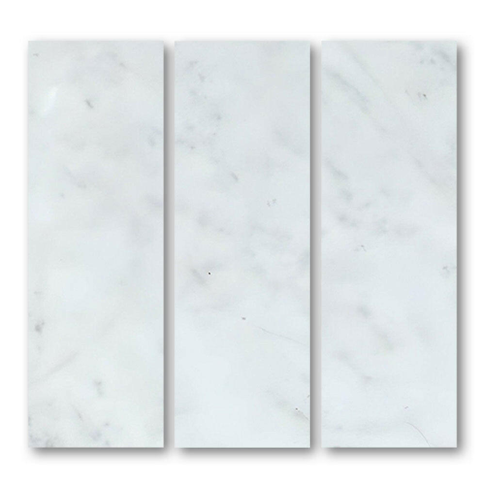 Special Cut | 6x18 Carrara White Marble Honed Tile Special Cut | 6x18 Carrara White Marble Honed Tile - American Tile Depot