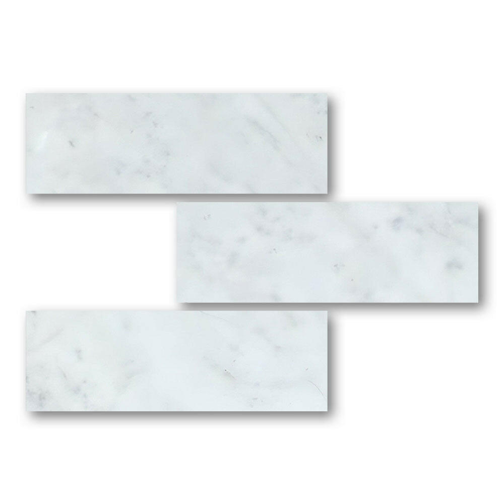 Special Cut | 6x18 Carrara White Marble Honed Tile Special Cut | 6x18 Carrara White Marble Honed Tile - American Tile Depot