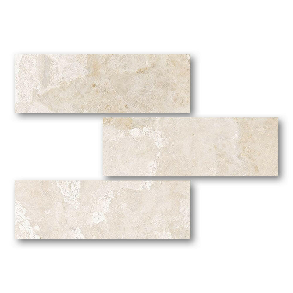 Special Cut | 6x18 Diano Royal (Queen Beige) Marble Polished Tile Special Cut | 6x18 Diano Royal (Queen Beige) Marble Polished Tile - American Tile Depot