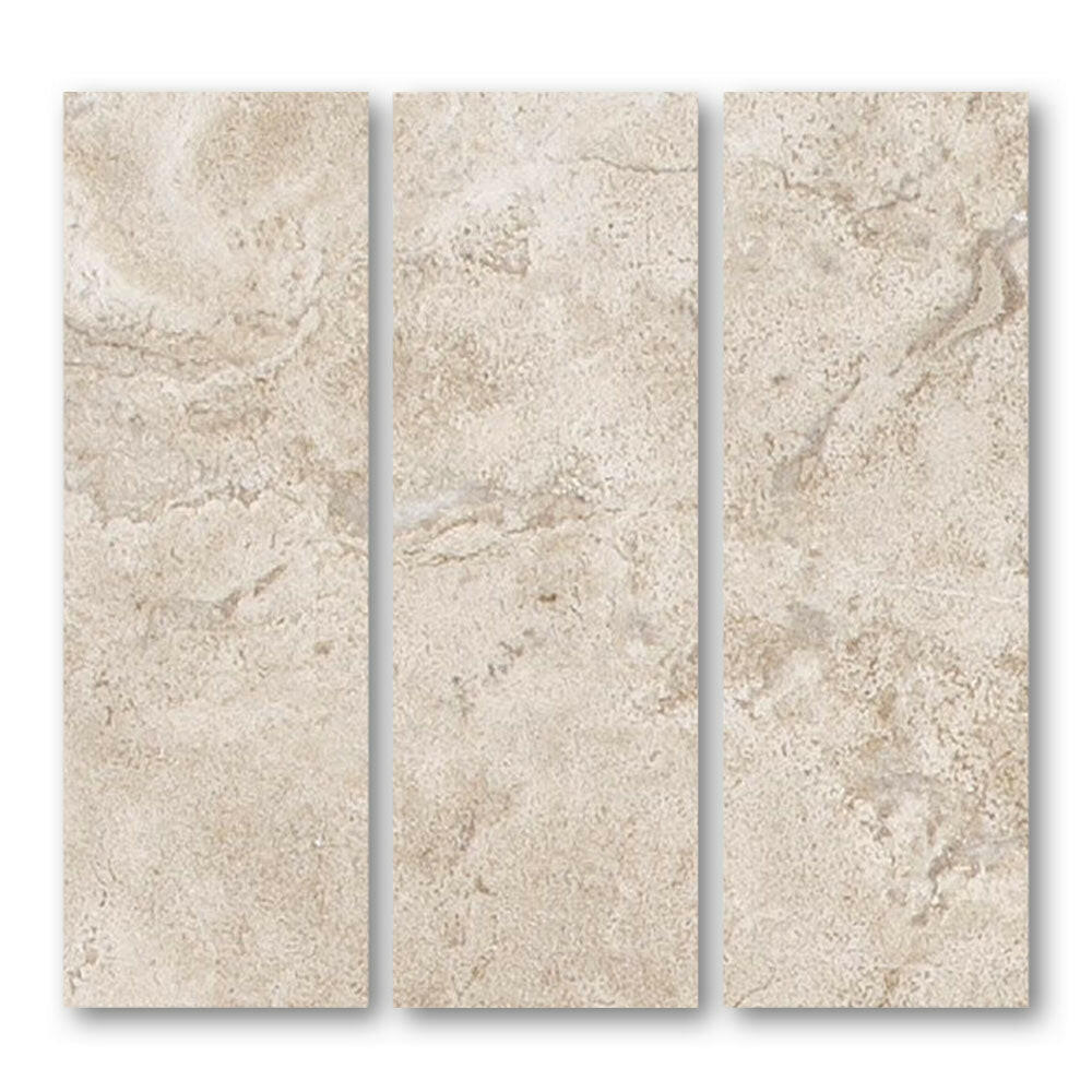 Special Cut | 6x18 Durango Cream Travertine Filled & Honed Tile Special Cut | 6x18 Durango Cream Travertine Filled & Honed Tile - American Tile Depot
