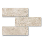 Special Cut | 6x18 Durango Cream Travertine Filled & Honed Tile Special Cut | 6x18 Durango Cream Travertine Filled & Honed Tile - American Tile Depot