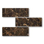 Special Cut | 6x18 Emperador Dark Marble Polished Tile Special Cut | 6x18 Emperador Dark Marble Polished Tile - American Tile Depot