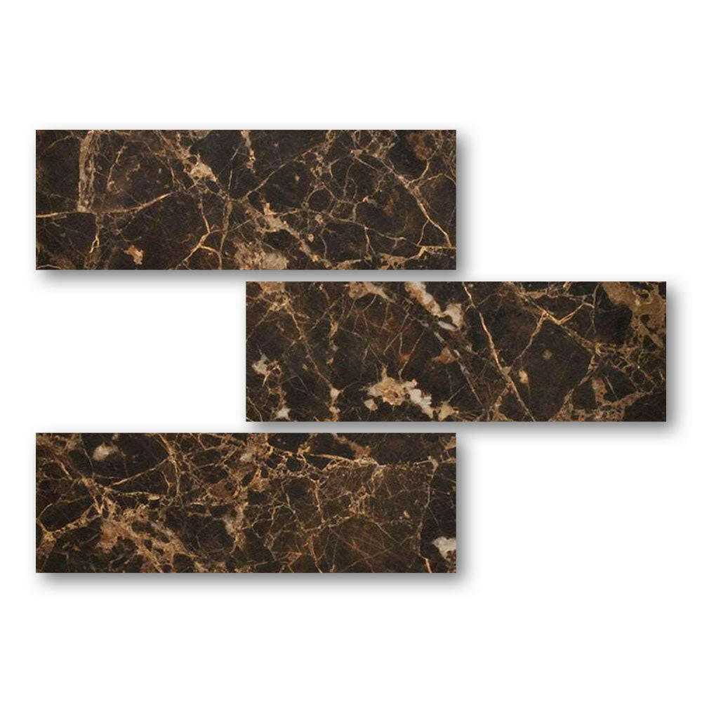 Special Cut | 6x18 Emperador Dark Marble Polished Tile Special Cut | 6x18 Emperador Dark Marble Polished Tile - American Tile Depot