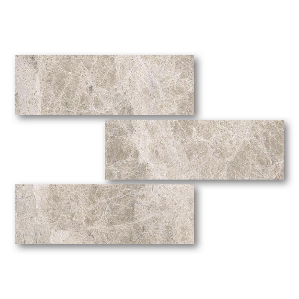 Special Cut | 6x18 Emperador Light Marble Polished Tile Special Cut | 6x18 Emperador Light Marble Polished Tile - American Tile Depot