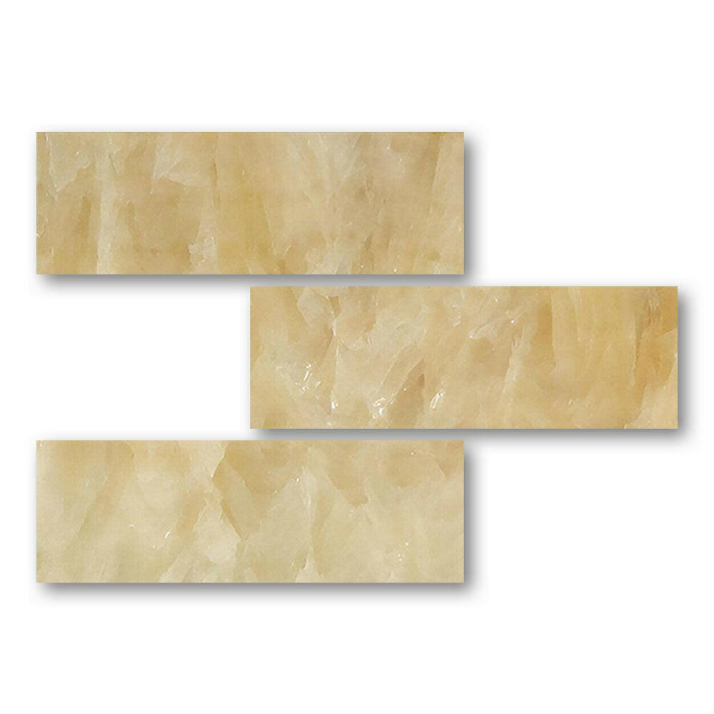 Special Cut | 6x18 Honey Onyx Polished Tile Special Cut | 6x18 Honey Onyx Polished Tile - American Tile Depot