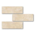 Special Cut | 6x18 Ivory Travertine Filled & Polished Tile - American Tile Depot