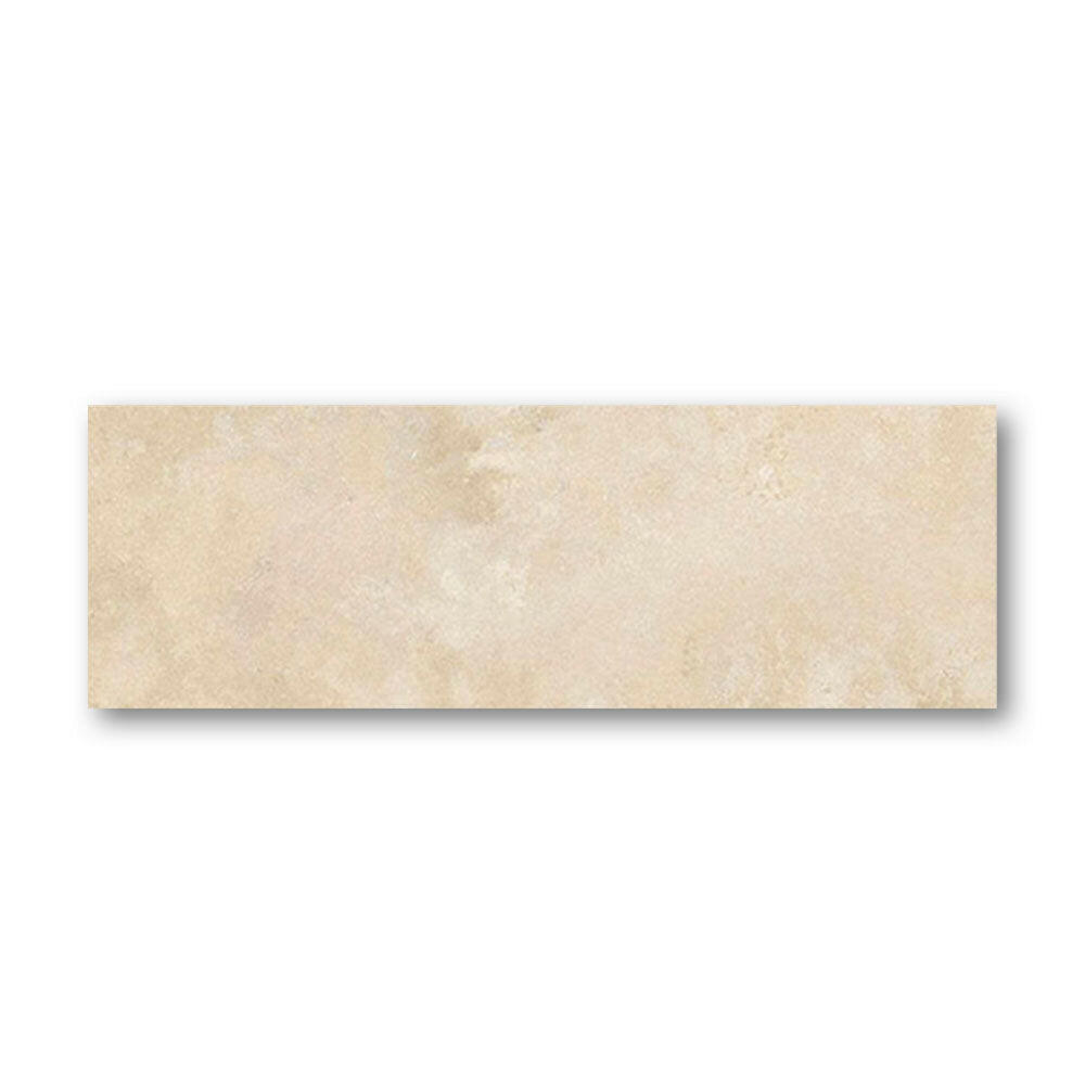 Special Cut | 6x18 Ivory Travertine Filled & Polished Tile Special Cut | 6x18 Ivory Travertine Filled & Polished Tile - American Tile Depot