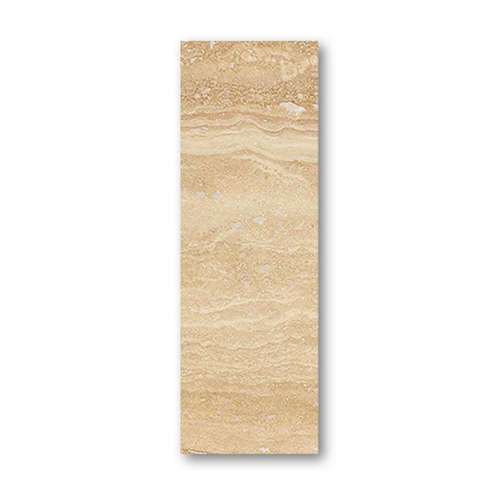 Special Cut | 6x18 Ivory Travertine Vein Cut Filled & Honed Tile - American Tile Depot