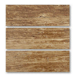 Special Cut | 6x18 Noce Exotic Travertine (Vein-Cut) Filled & Honed Tile Special Cut | 6x18 Noce Exotic Travertine (Vein-Cut) Filled & Honed Tile - American Tile Depot