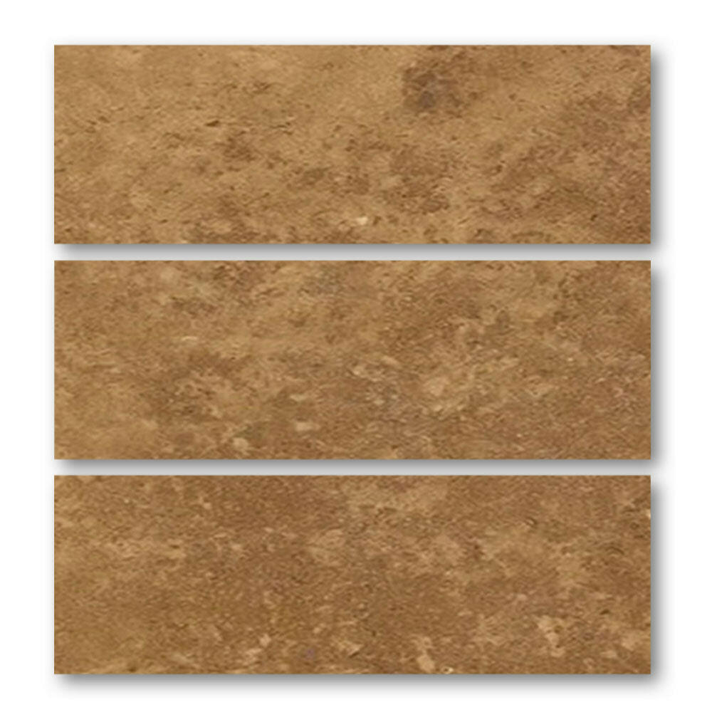 Special Cut | 6x18 Noce Travertine Filled & Polished Tile Special Cut | 6x18 Noce Travertine Filled & Polished Tile - American Tile Depot