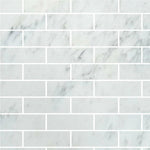 Special Cut | 6x18 Oriental White / Asian Statuary Marble Honed Tile Special Cut | 6x18 Oriental White / Asian Statuary Marble Honed Tile - American Tile Depot