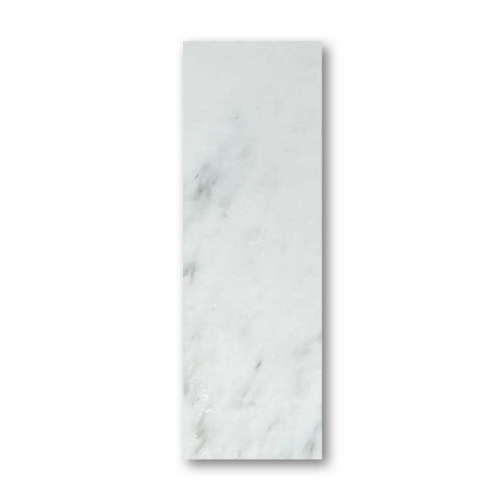 Special Cut | 6x18 Oriental White / Asian Statuary Marble Honed Tile Special Cut | 6x18 Oriental White / Asian Statuary Marble Honed Tile - American Tile Depot
