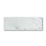 Special Cut | 6x18 Oriental White / Asian Statuary Marble Honed Tile Special Cut | 6x18 Oriental White / Asian Statuary Marble Honed Tile - American Tile Depot