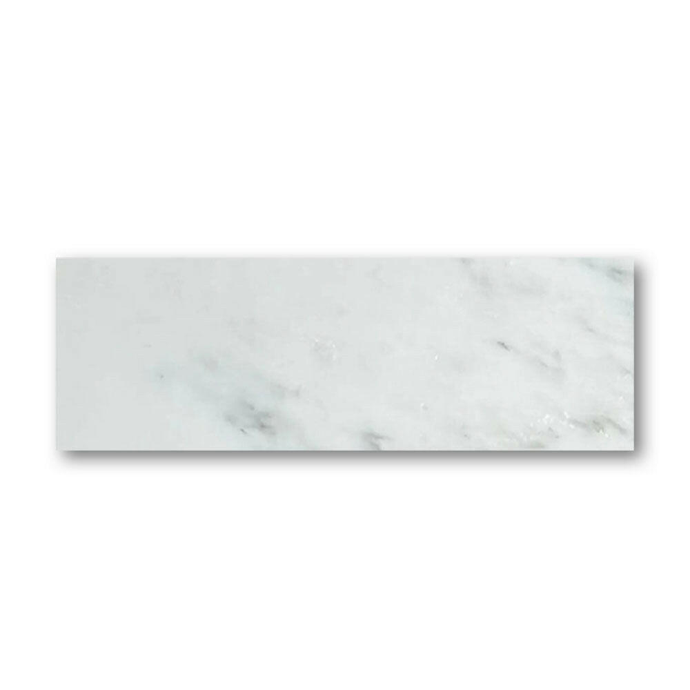 Special Cut | 6x18 Oriental White / Asian Statuary Marble Honed Tile Special Cut | 6x18 Oriental White / Asian Statuary Marble Honed Tile - American Tile Depot
