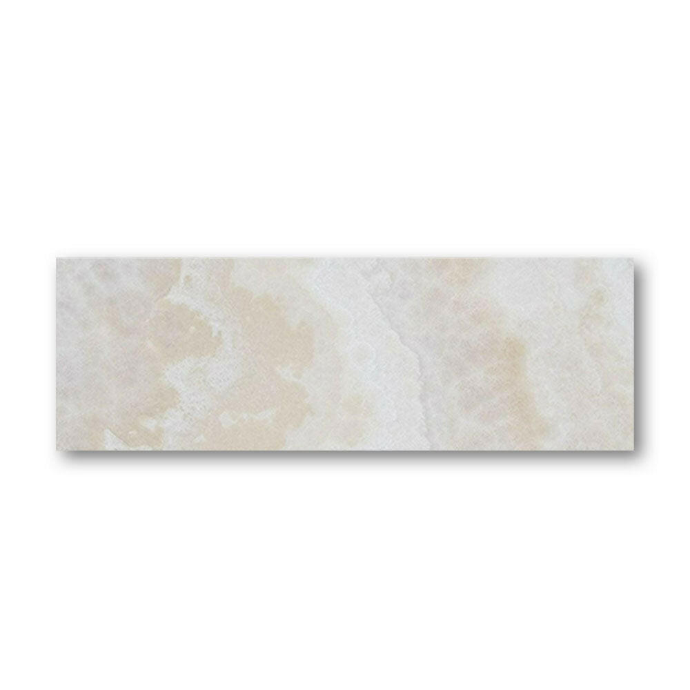 Special Cut | 6x18 Premium White Onyx CROSS-CUT Polished Tile Special Cut | 6x18 Premium White Onyx CROSS-CUT Polished Tile - American Tile Depot