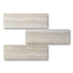 Special Cut | 6x18 Premium White Onyx VEIN-CUT Polished Tile Special Cut | 6x18 Premium White Onyx VEIN-CUT Polished Tile - American Tile Depot