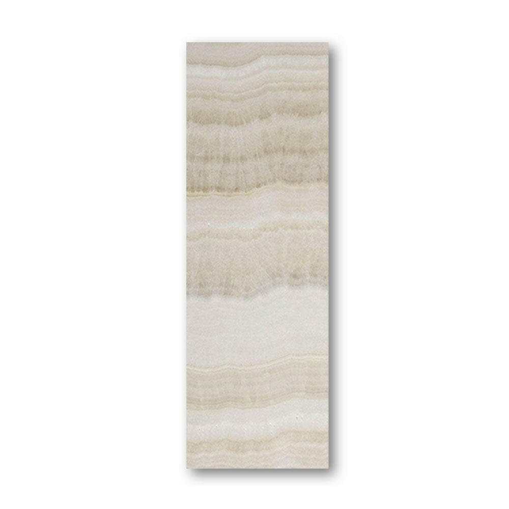 Special Cut | 6x18 Premium White Onyx VEIN-CUT Polished Tile Special Cut | 6x18 Premium White Onyx VEIN-CUT Polished Tile - American Tile Depot