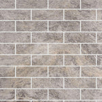 Special Cut | 6x18 Silver Travertine Filled & Honed Tile Special Cut | 6x18 Silver Travertine Filled & Honed Tile - American Tile Depot