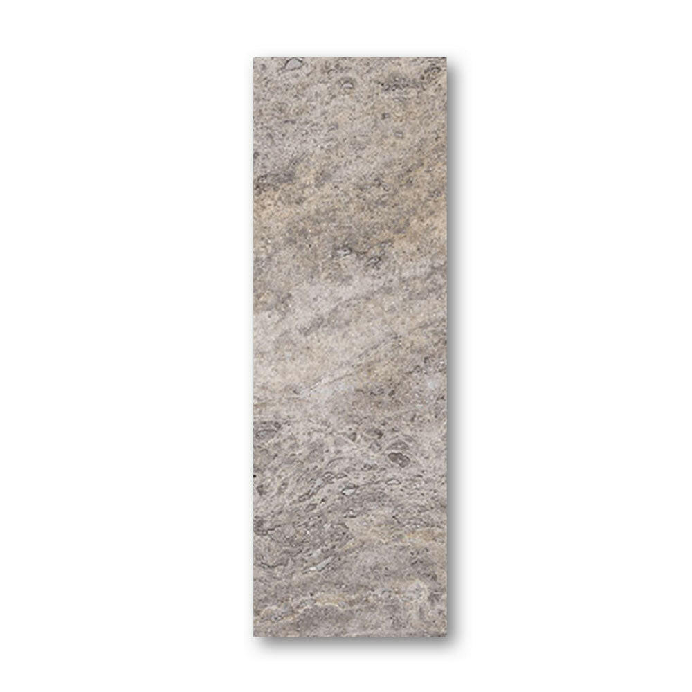 Special Cut | 6x18 Silver Travertine Filled & Honed Tile Special Cut | 6x18 Silver Travertine Filled & Honed Tile - American Tile Depot