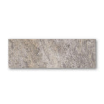 Special Cut | 6x18 Silver Travertine Filled & Honed Tile Special Cut | 6x18 Silver Travertine Filled & Honed Tile - American Tile Depot