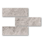 Special Cut | 6x18 Tundra Gray (Atlantic Gray) Marble Honed Tile Special Cut | 6x18 Tundra Gray (Atlantic Gray) Marble Honed Tile - American Tile Depot