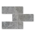 Special Cut | 6x18 Tundra Gray (Atlantic Gray) Marble Polished Tile Special Cut | 6x18 Tundra Gray (Atlantic Gray) Marble Polished Tile - American Tile Depot