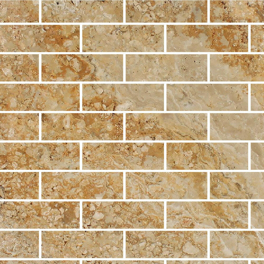 Special Cut | 6x18 Valencia Travertine Filled & Honed Tile Special Cut | 6x18 Valencia Travertine Filled & Honed Tile - American Tile Depot