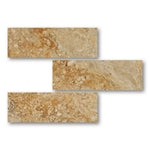 Special Cut | 6x18 Valencia Travertine Filled & Honed Tile Special Cut | 6x18 Valencia Travertine Filled & Honed Tile - American Tile Depot