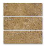 Special Cut | 6x18 Walnut Travertine Filled & Honed Tile Special Cut | 6x18 Walnut Travertine Filled & Honed Tile - American Tile Depot