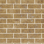 Special Cut | 6x18 Walnut Travertine Filled & Honed Tile Special Cut | 6x18 Walnut Travertine Filled & Honed Tile - American Tile Depot