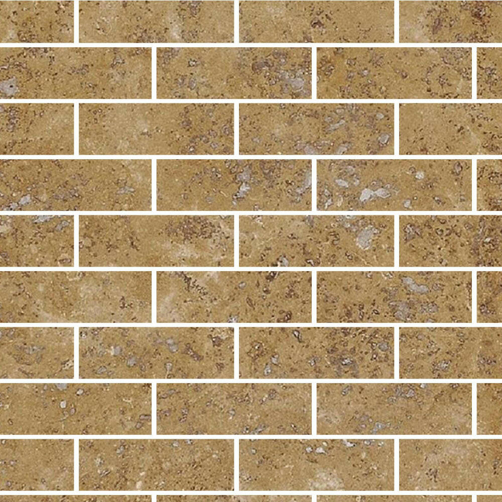 Special Cut | 6x18 Walnut Travertine Filled & Honed Tile Special Cut | 6x18 Walnut Travertine Filled & Honed Tile - American Tile Depot