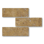 Special Cut | 6x18 Walnut Travertine Filled & Honed Tile Special Cut | 6x18 Walnut Travertine Filled & Honed Tile - American Tile Depot