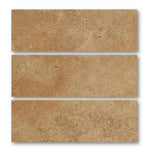 Special Cut | 6x18 Walnut Travertine Filled & Polished Tile Special Cut | 6x18 Walnut Travertine Filled & Polished Tile - American Tile Depot